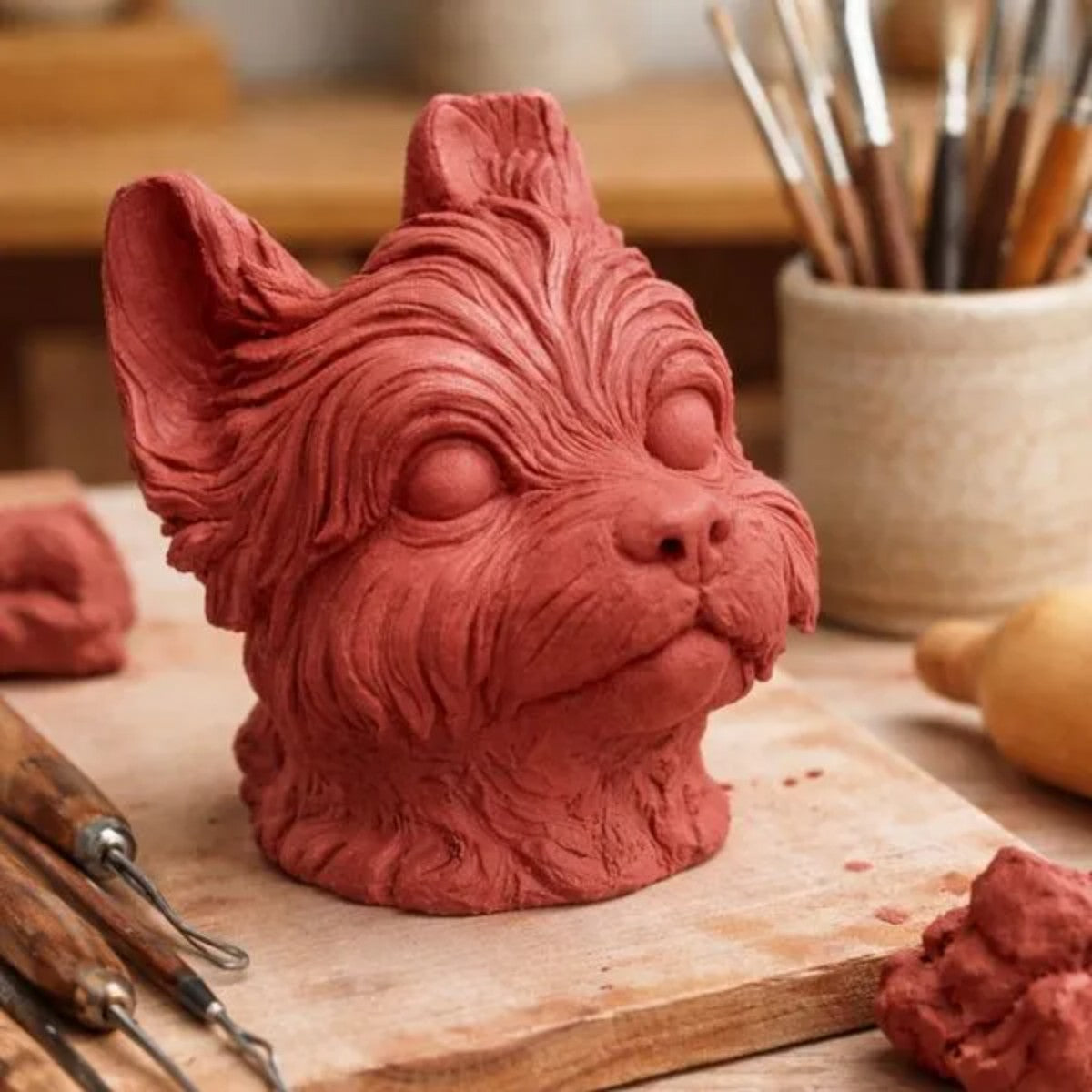Sculpting Clay DAS - Massa de Modelar Profissional - Terracota Medium 230g DAS - Canson