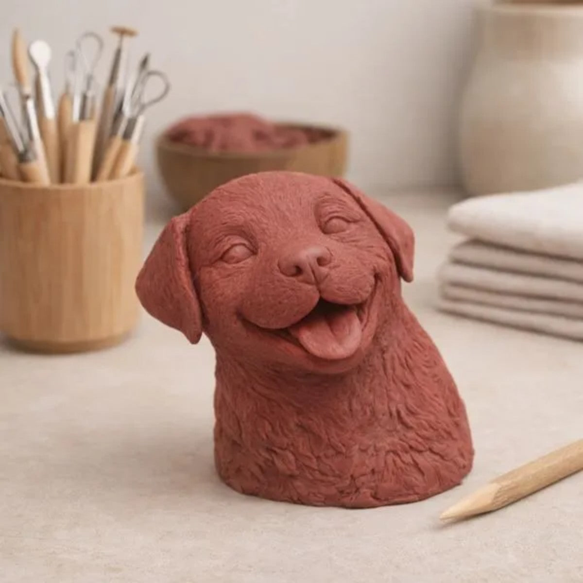 Sculpting Clay DAS - Massa de Modelar Profissional - Terracota Soft 230g DAS - Canson