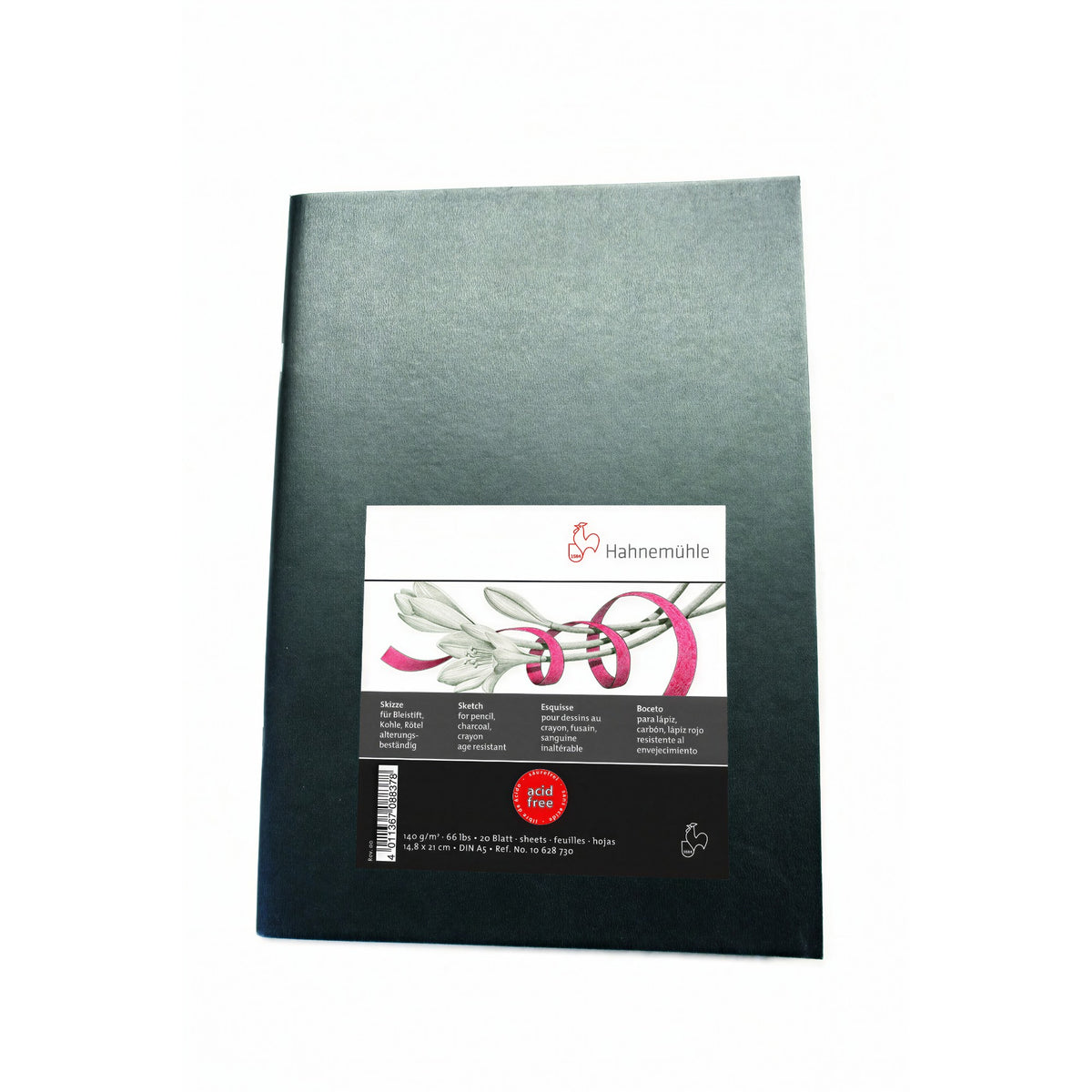 Sketch Booklet Black Hahnemühle - A5 - 140g/m² - 20 Folhas Hahnemühle