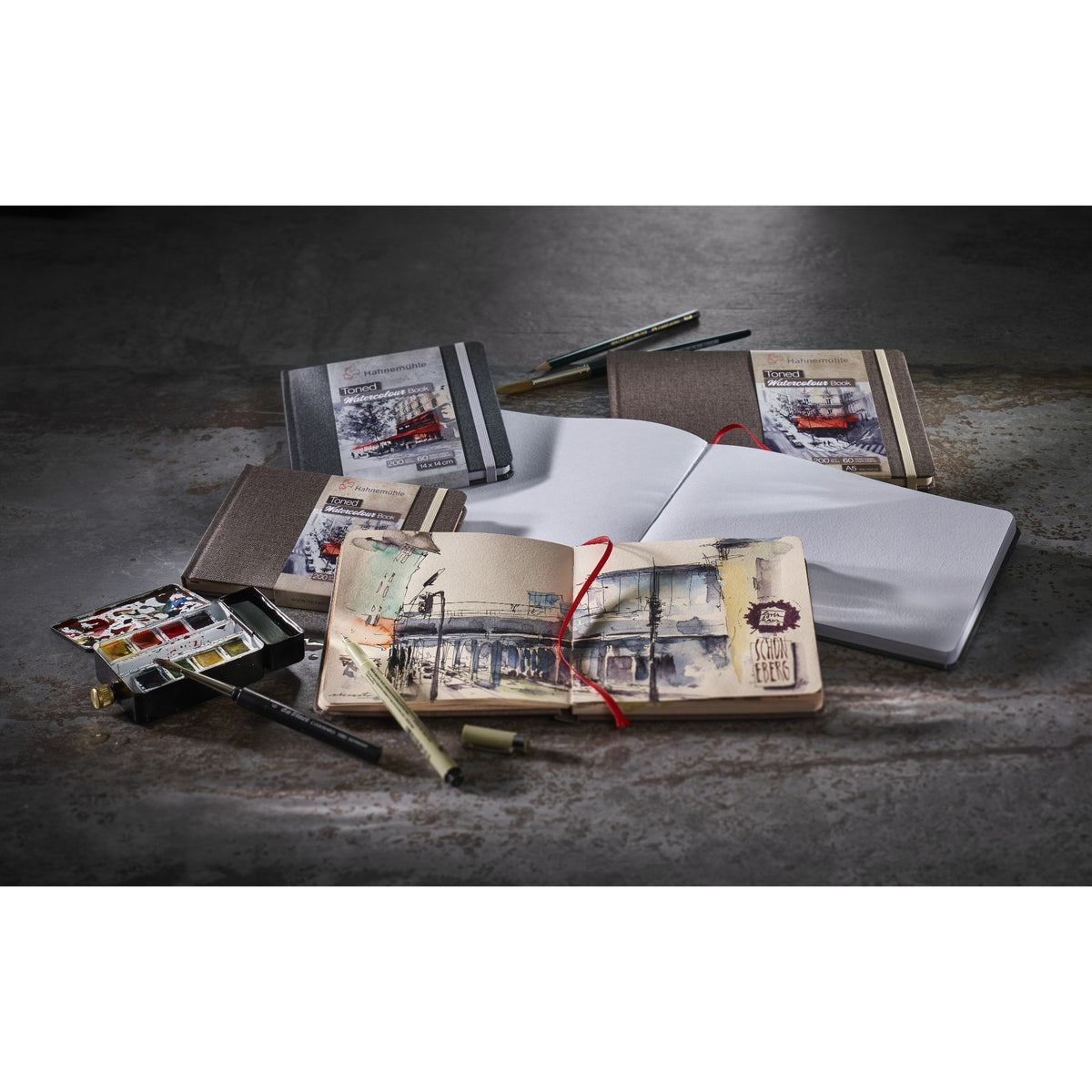 Sketchbook Aquarela Hahnemühle Toned Watercolour Book - Beige - 200g/m² Hahnemühle