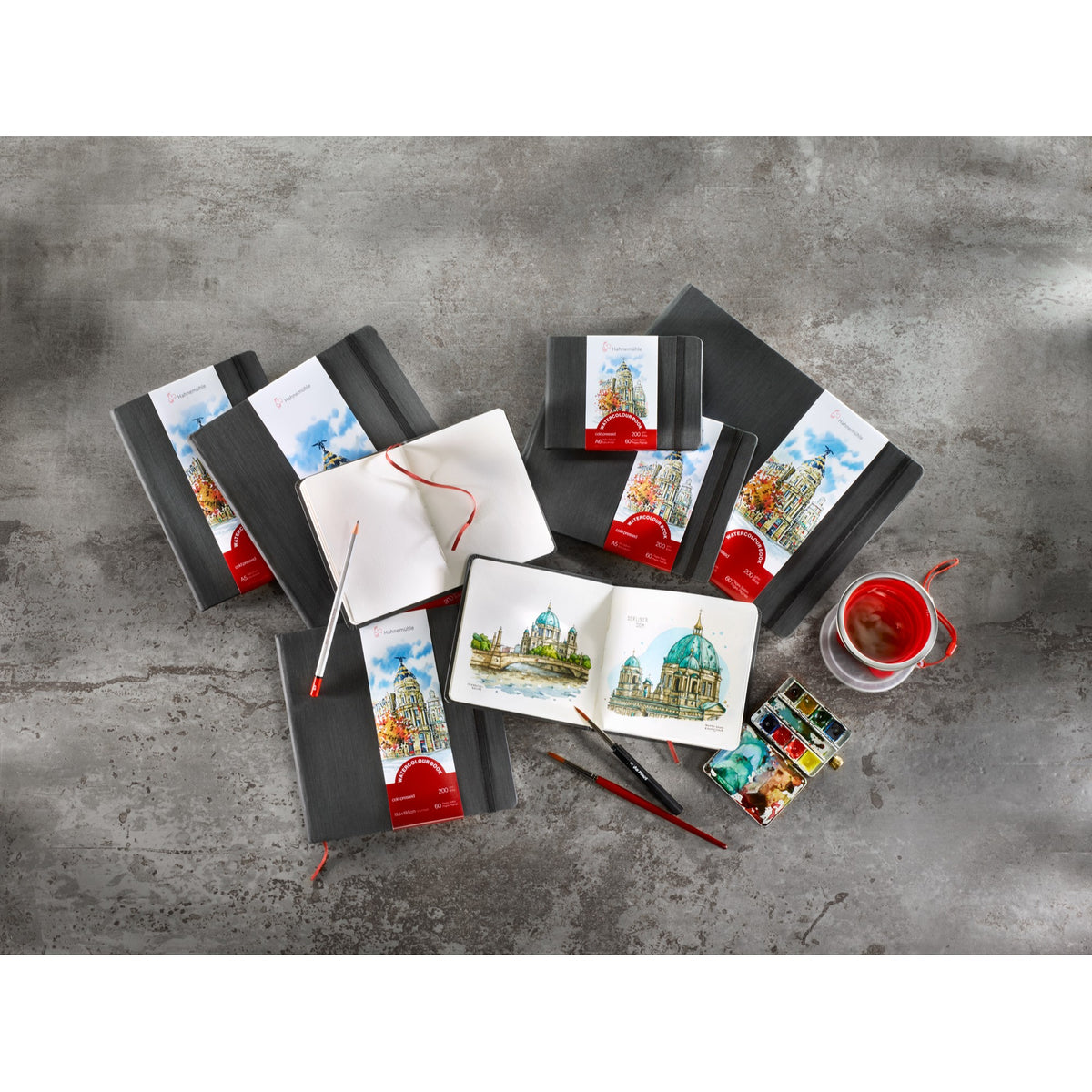 Sketchbook Aquarela Hahnemühle Watercolour Book - 200g/m² - A6 Paisagem Hahnemühle