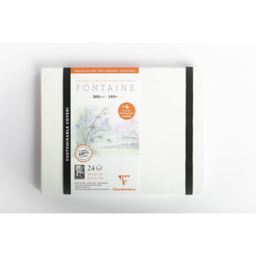Sketchbook Aquarelle Fontaine300g/m² - 16x21cm - 100% Algodão HP Clairefontaine