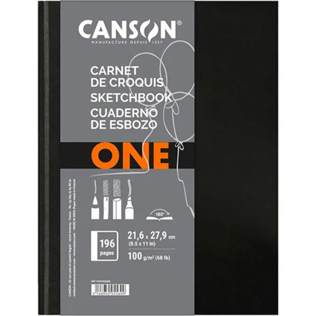 Sketchbook Canson Artbook One - A4+ - Capa Dura Canson