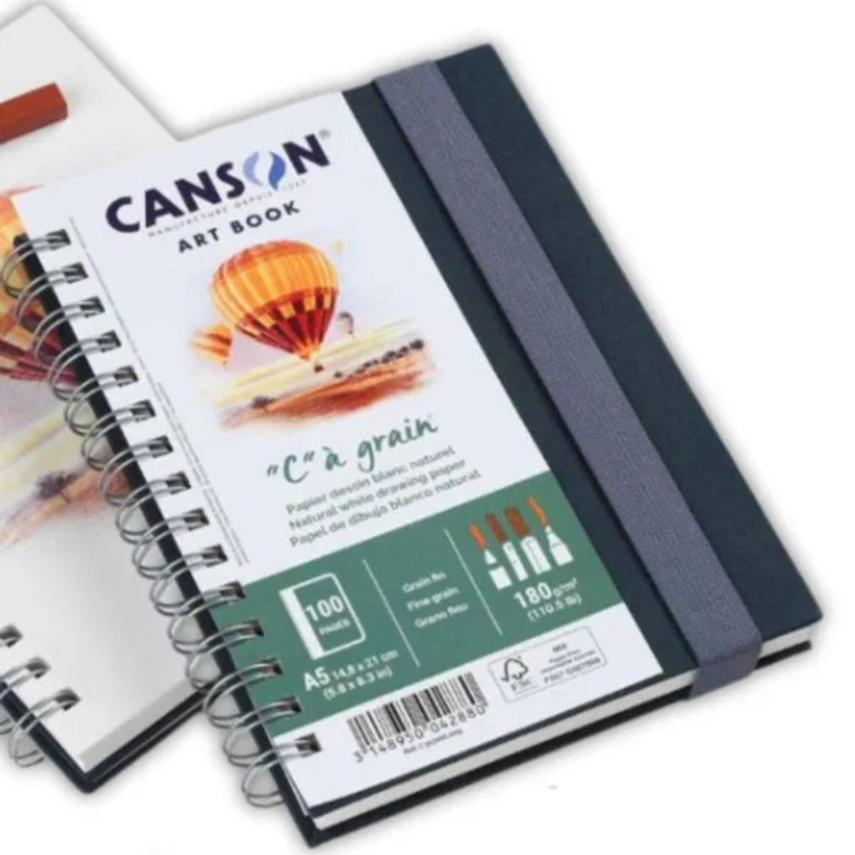 Sketchbook Canson C a Grain - 180g/m² - 50 folhas Canson