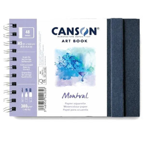 Sketchbook Canson Montval Aquarela - 300g/m² - 24 folhas