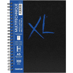 Sketchbook Canson XL A5 Espiral - Multitécnica - 300g