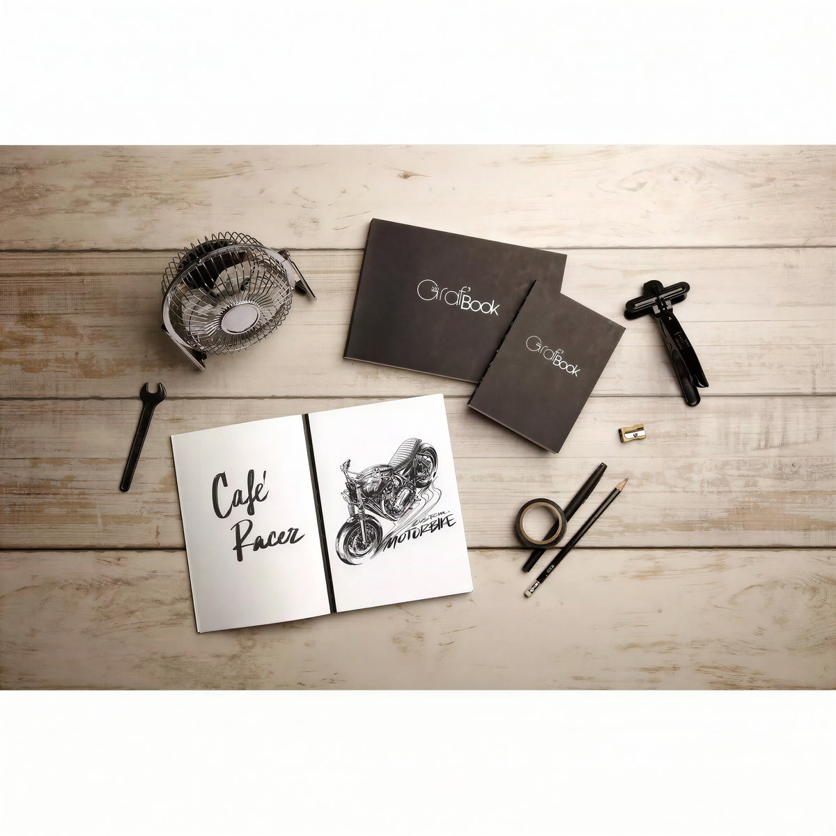 Sketchbook Clairefontaine Graf Book 360 - 100g/m² - A5 - 100fl Clairefontaine