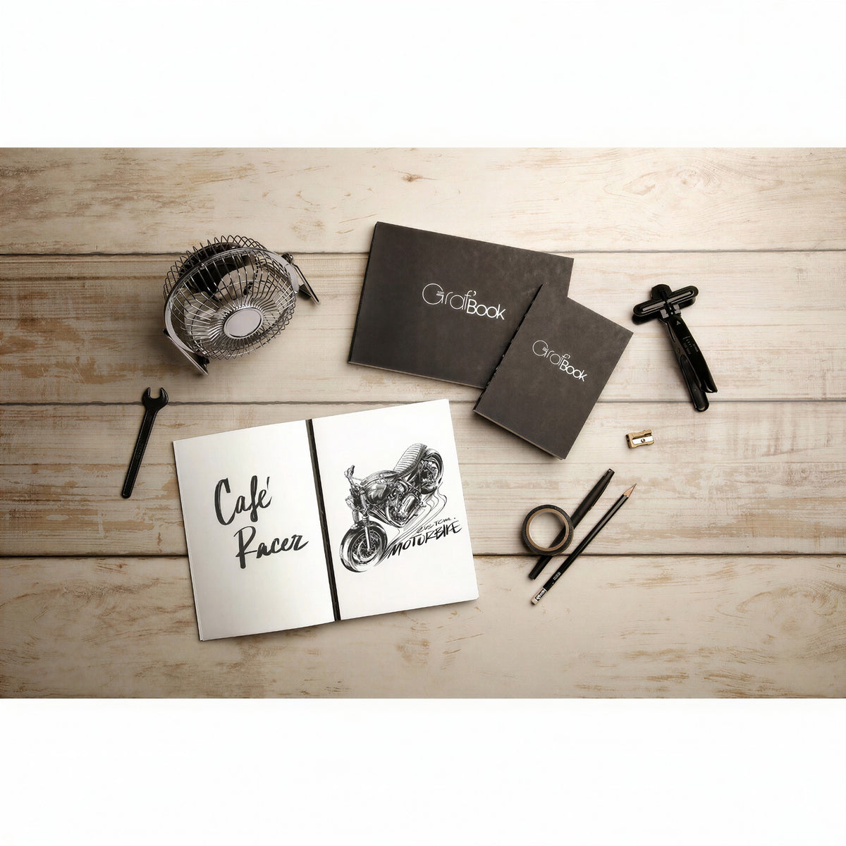 Sketchbook Clairefontaine Graf Book 360 - 100g/m² - A6 - 100fl Clairefontaine