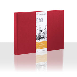Sketchbook D&S Hahnemühle - Red - A5 Paisagem - 140g/m²