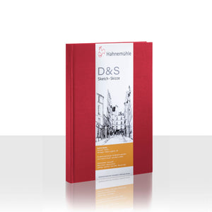 Sketchbook D&S Hahnemühle - Red - A5 Retrato - 140g/m²