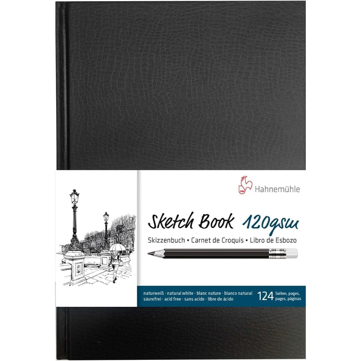 Sketchbook Hahnemühle A4 - 120g/m - 62 Folhas - Caderno de Esboços Hahnemühle