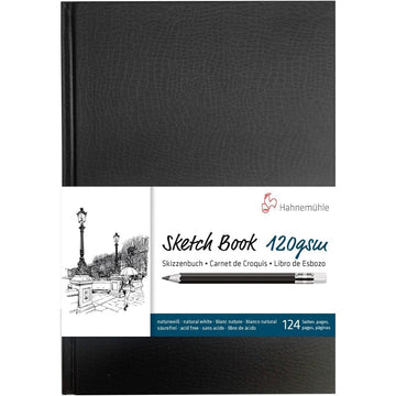 Sketchbook Hahnemühle A5 - 120g/m - 62 Folhas - Caderno de Esboços Hahnemühle