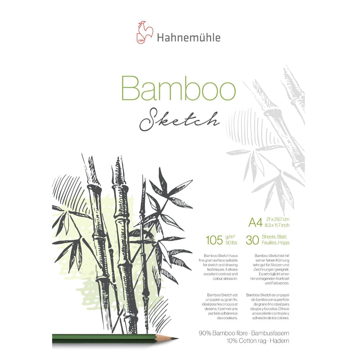 Sketchbook Hahnemühle Bamboo Sketch Book A4 - 30F Hahnemühle