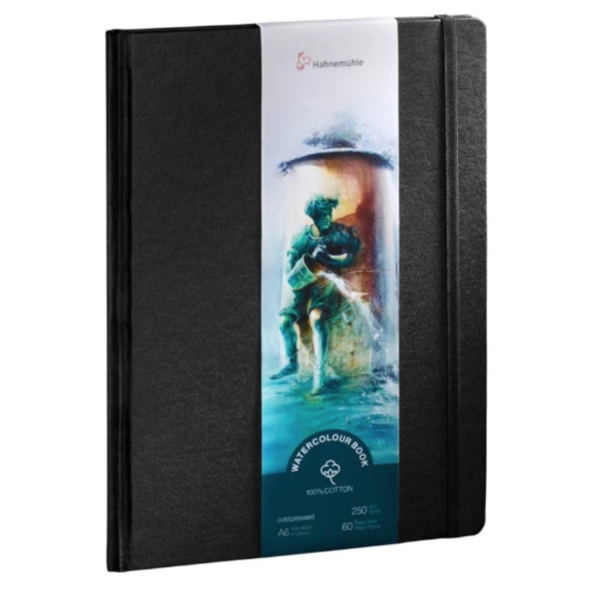 Sketchbook Hahnemühle Para Aquarela - 250g/m² - A6 Retrato - 30 fohas 100% Algodão Hahnemühle