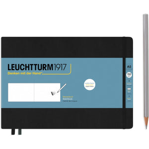 Sketchbook Leuchtturm1917 A5 - Black - 140 g/m² - Paisagem