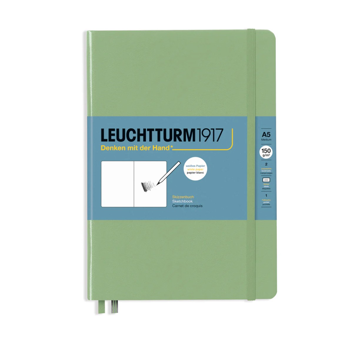 Sketchbook Leuchtturm1917 A5 - Sage - 150 g/m² Leuchtturm1917