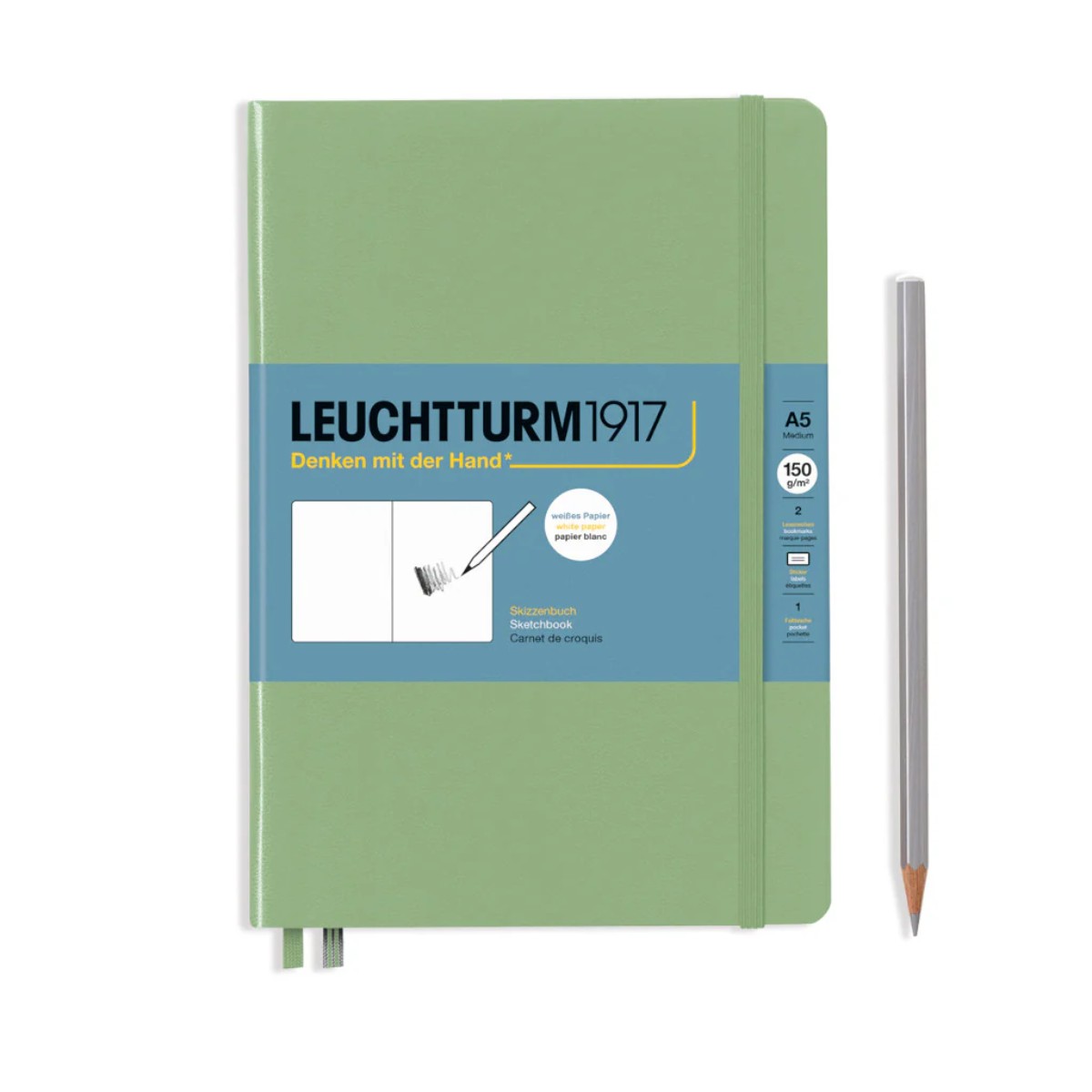 Sketchbook Leuchtturm1917 A5 - Sage - 150 g/m² Leuchtturm1917