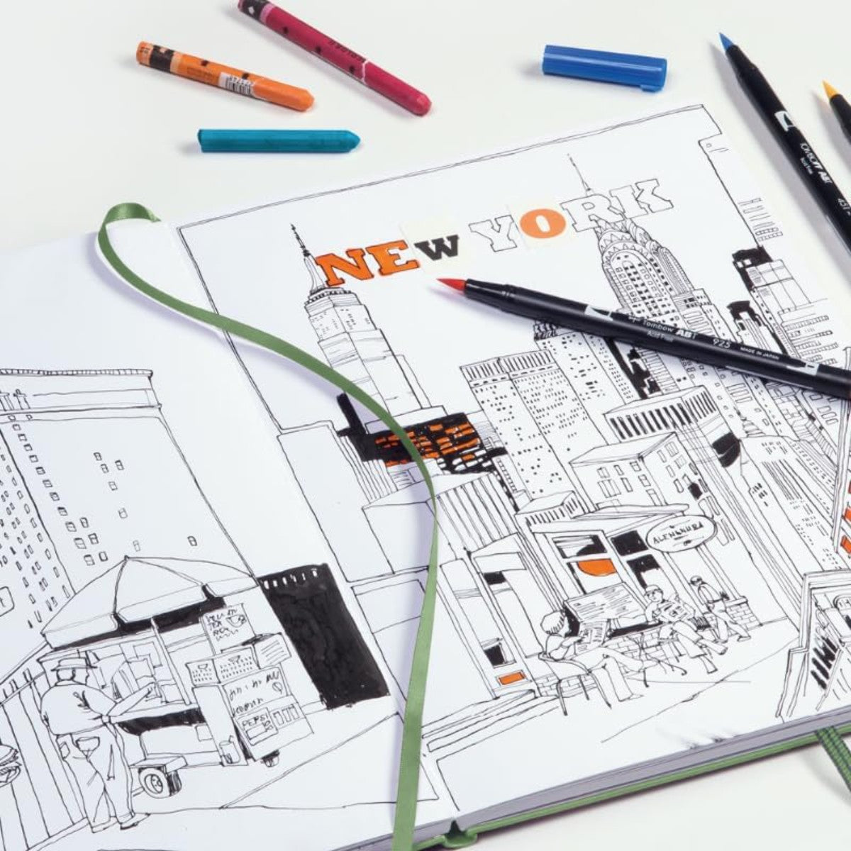 Sketchbook Leuchtturm1917 A5 - Sage - 150 g/m² - Paisagem Leuchtturm1917