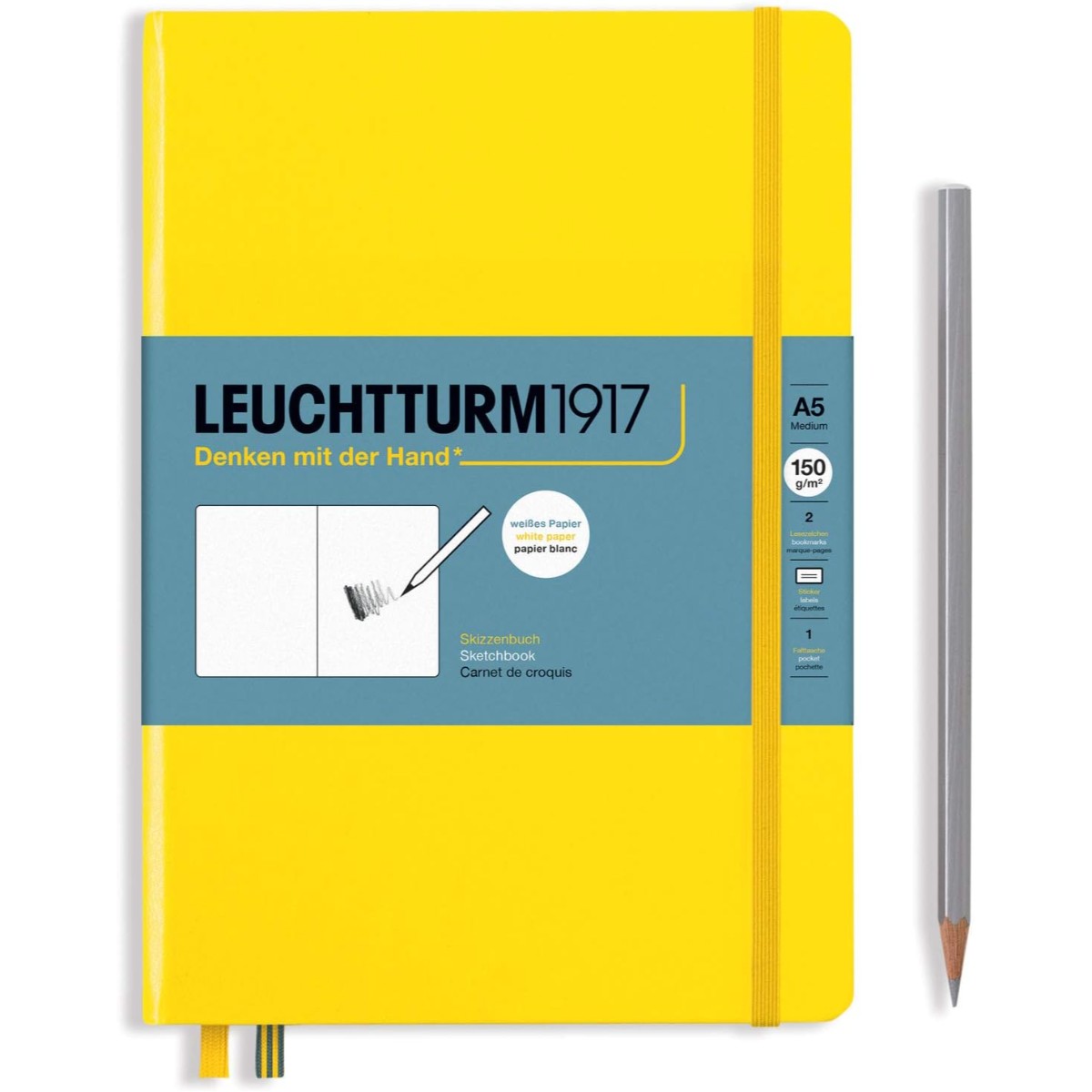 Sketchbook Leuchtturm1917 A5 - Yellow - 150 g/m² Leuchtturm1917