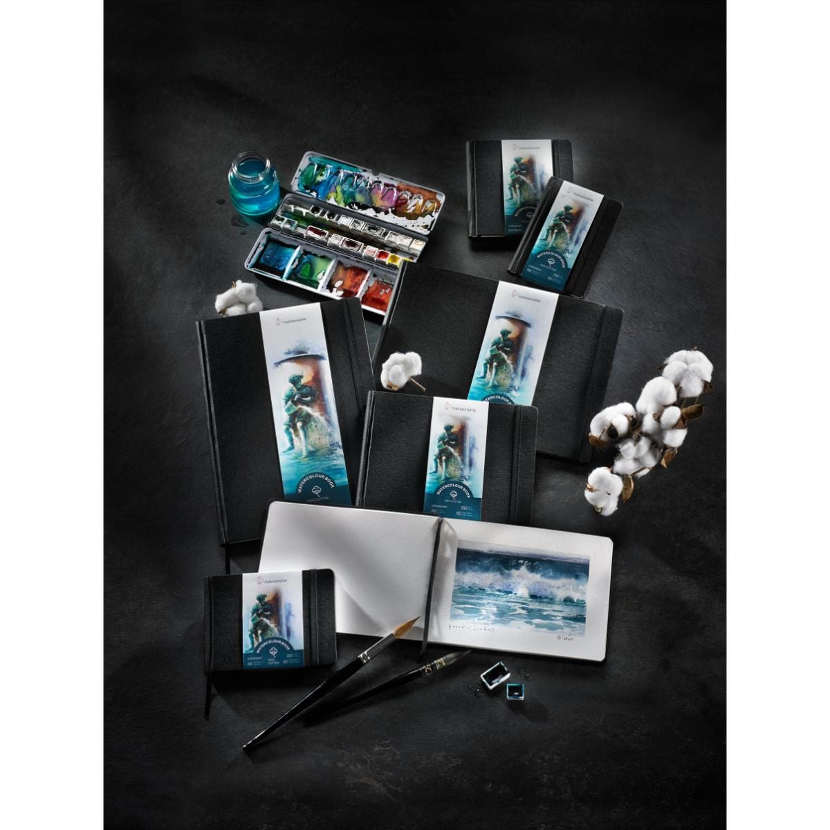 Sketchbook Para Aquarela Hahnemühle - 100% Algodão 250g/m² A5 60 páginas Hahnemühle