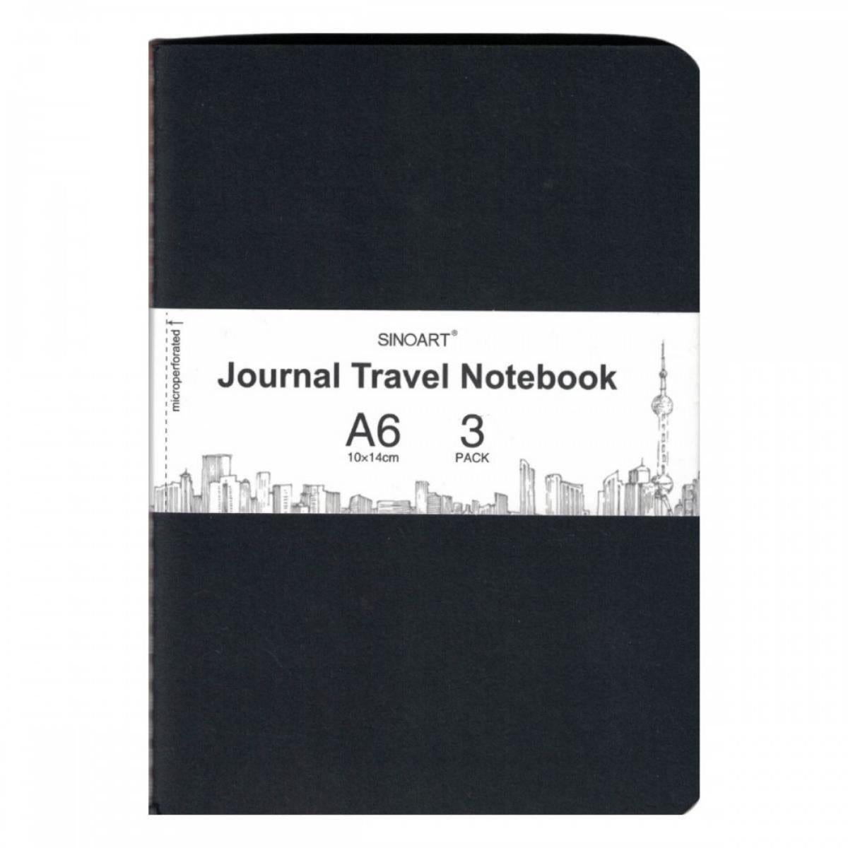 Sketchbook Sinoart Travel Notebook A6 - Pack com 3 Cadernos Sinoart