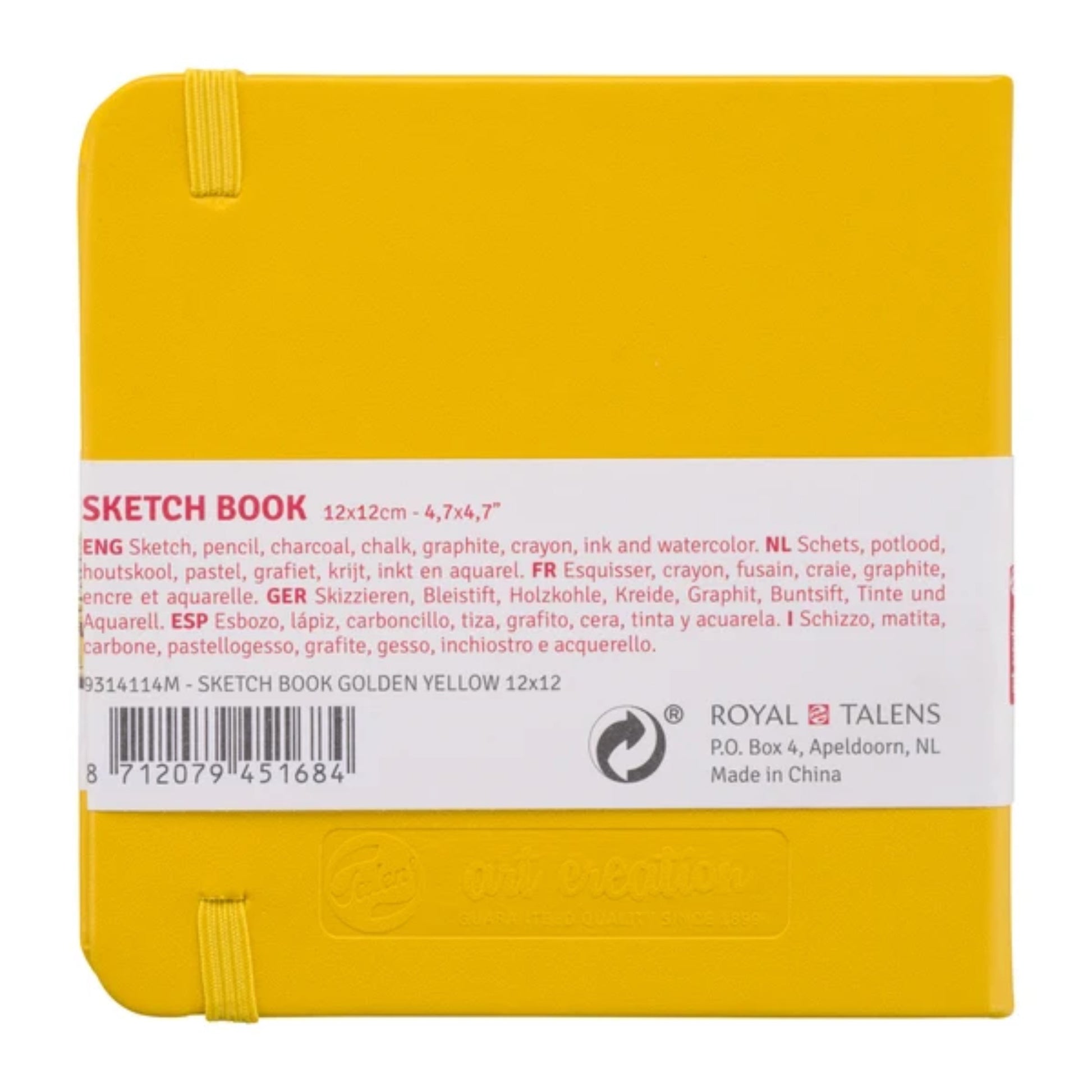 Sketchbook Talens Art Creation - 12x12cm - Gold Yellow - 140gm² Talens