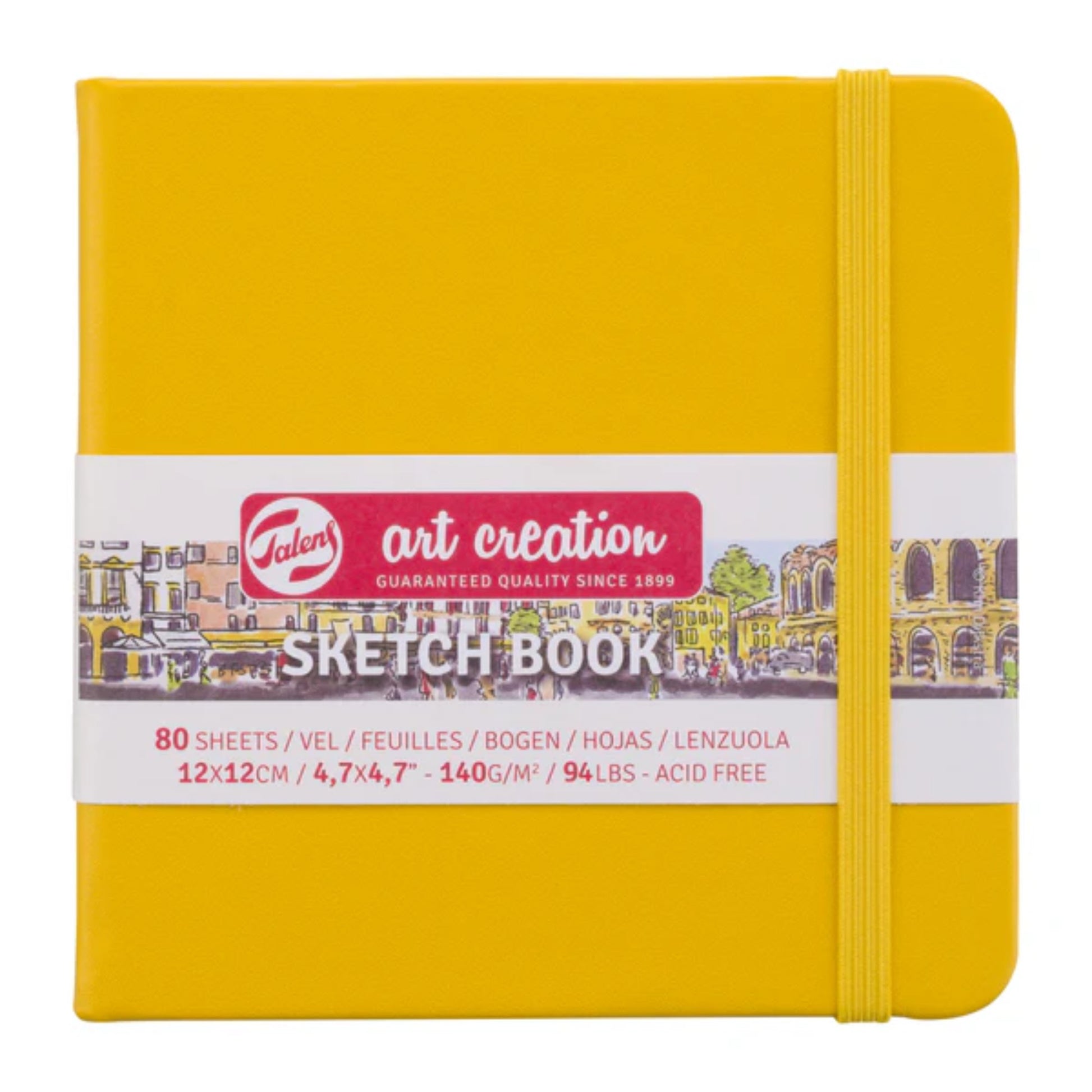 Sketchbook Talens Art Creation - 12x12cm - Gold Yellow - 140gm² Talens
