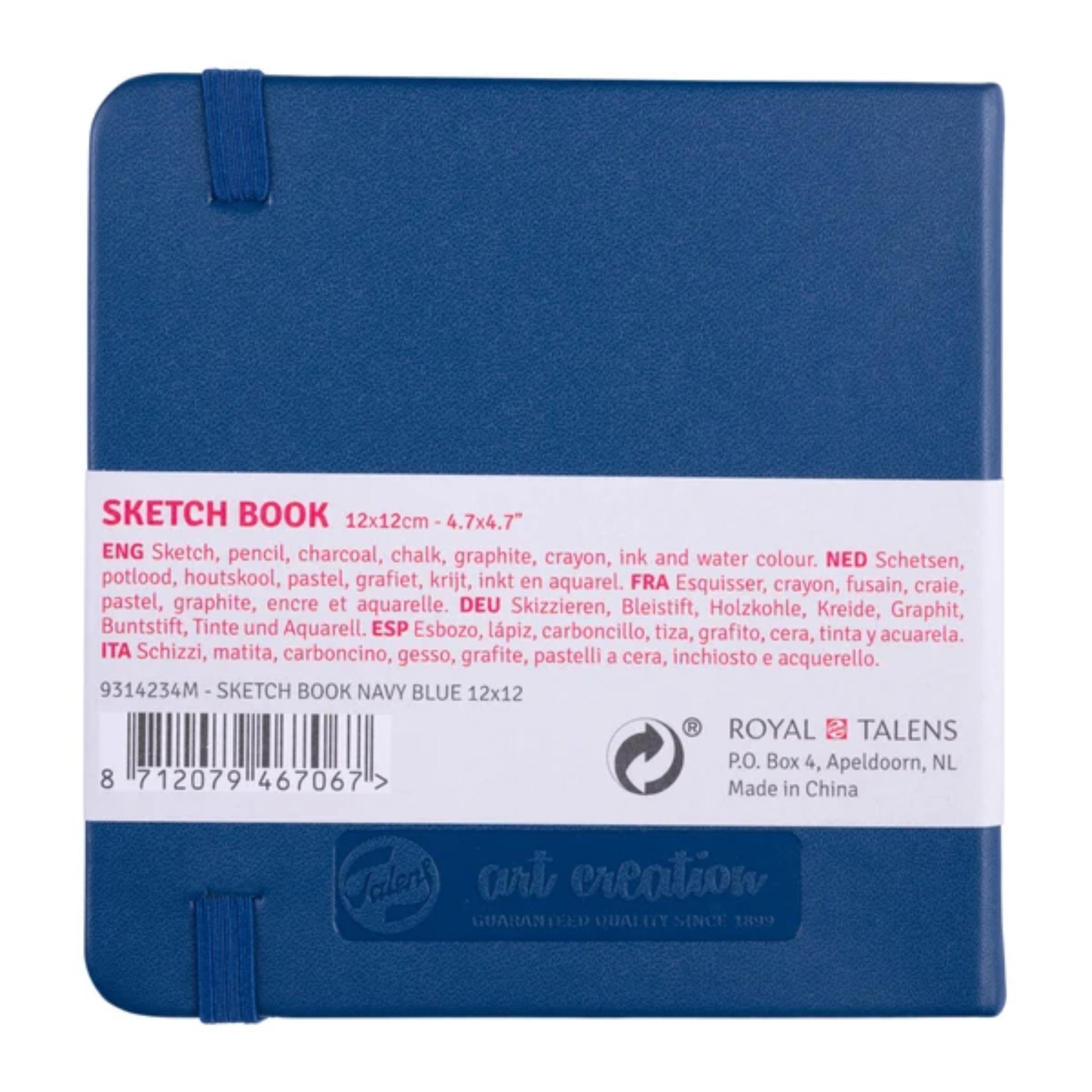 Sketchbook Talens Art Creation - 12x12cm - Navy Blue - 140gm² Talens