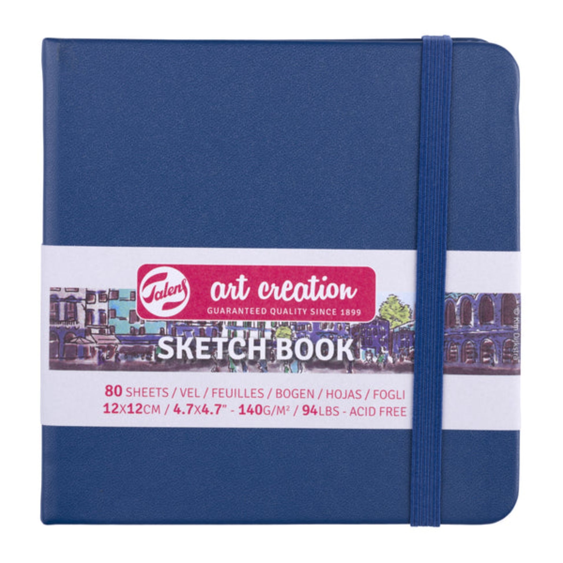 Sketchbook Talens Art Creation - 12x12cm - Navy Blue - 140gm² Talens