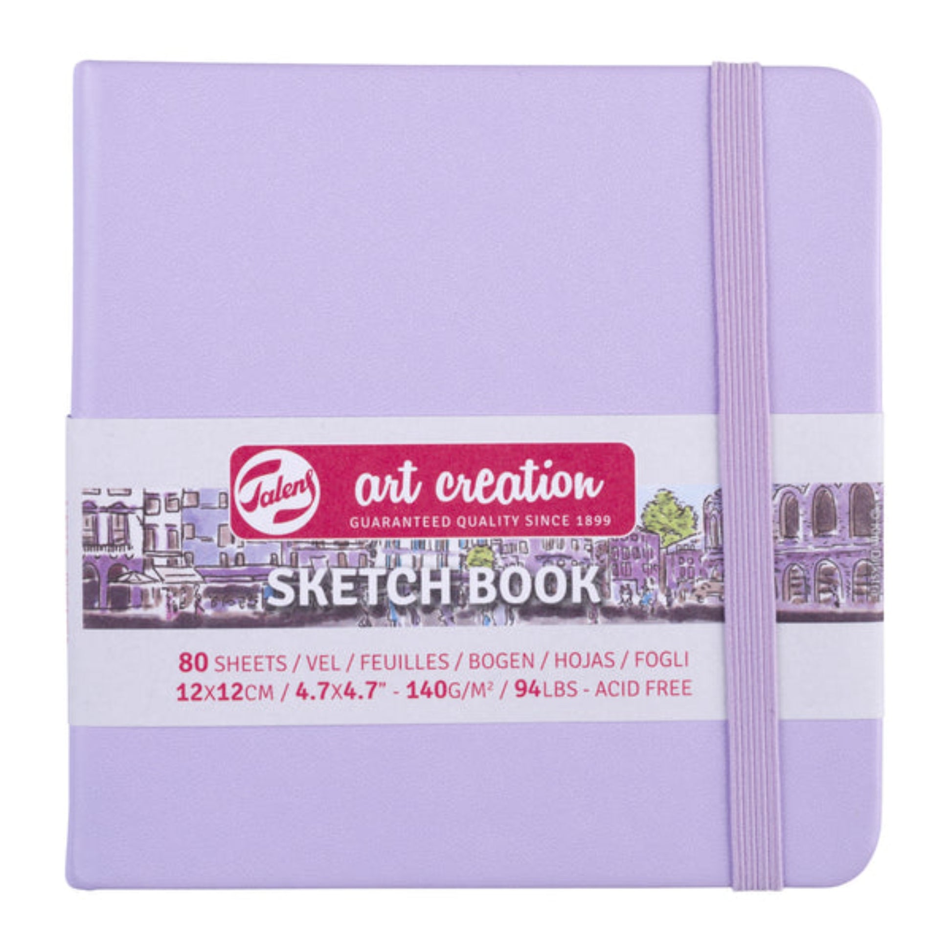 Sketchbook Talens Art Creation - 12x12cm - Pastel Violet - 140gm² Talens