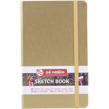 Sketchbook Talens Art Creation - 13x21cm - 80 Folhas - White Gold Talens