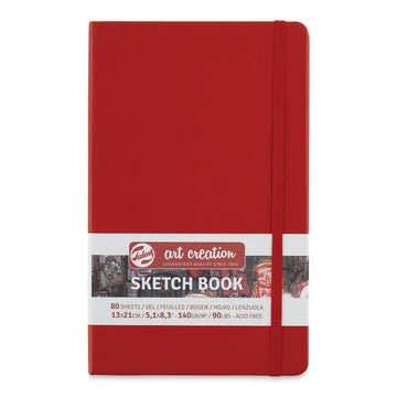 Sketchbook Talens Art Creation 13x21cm - Red  - 140g Livraria Skilo