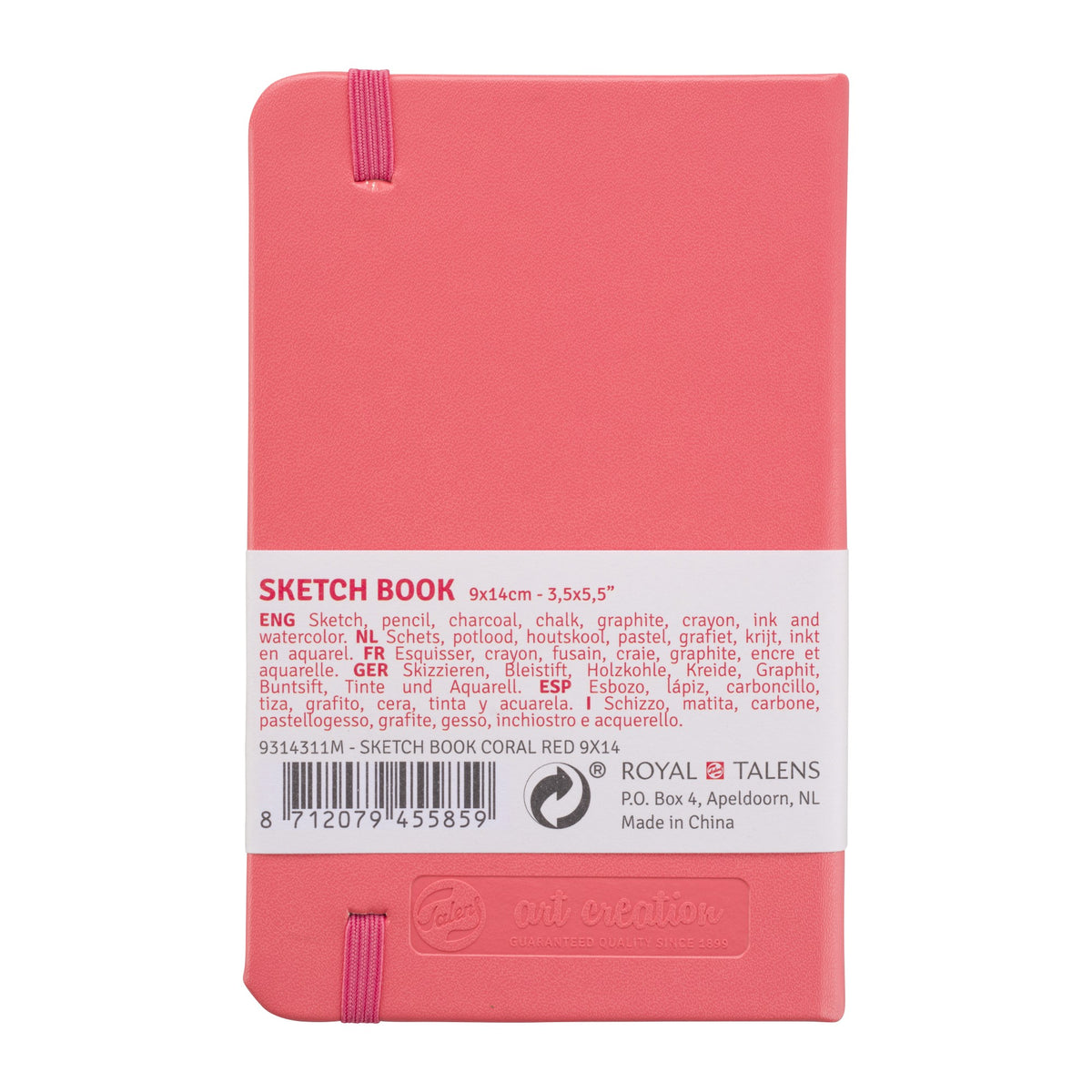 Sketchbook Talens Art Creation - 9x14cm - Coral - 140gm² Talens