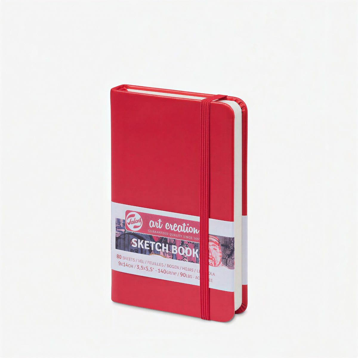 Sketchbook Talens Art Creation - Red - 9x14cm - 80 Folhas Livraria Skilo