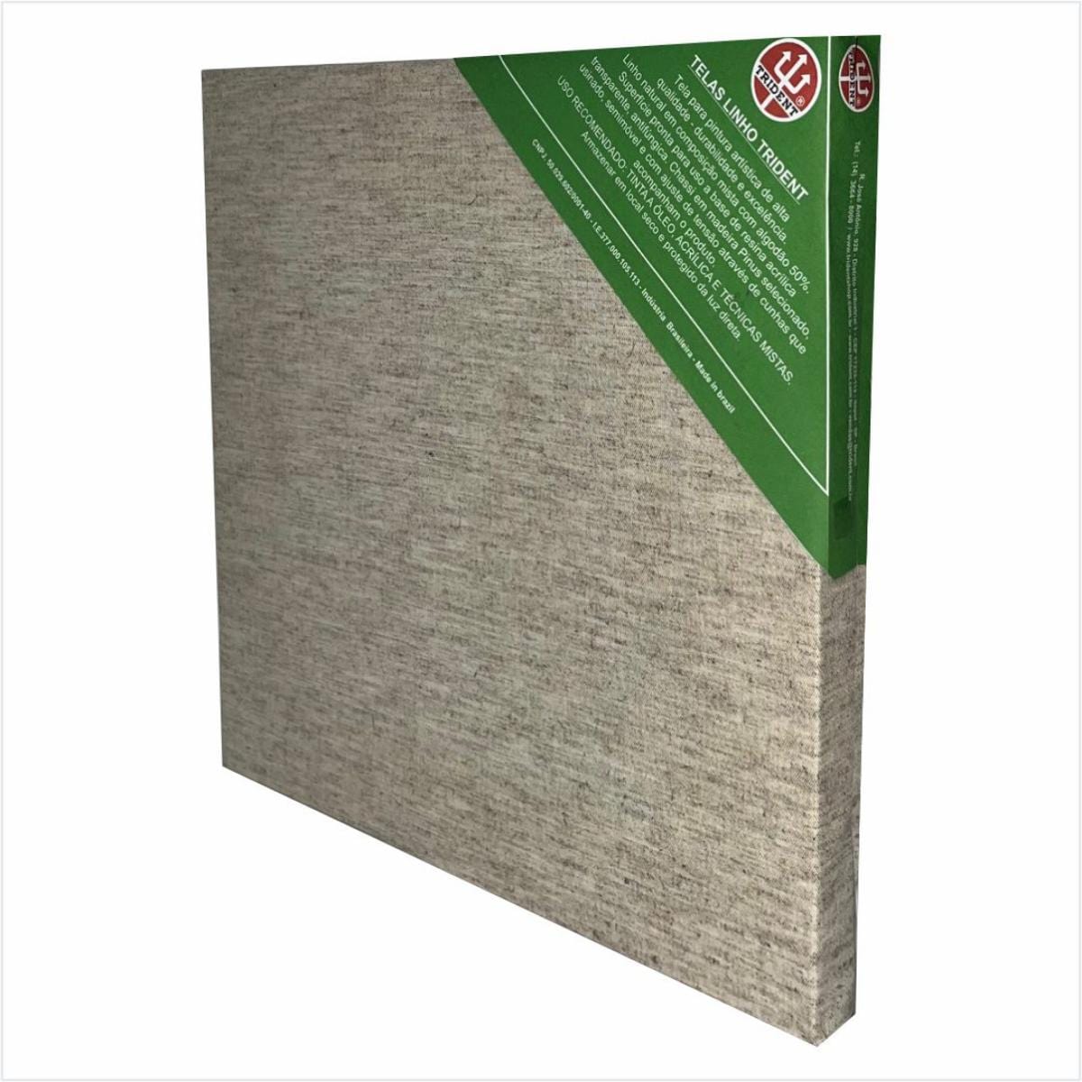 Tela Para Pintura Trident - Linho Natual - 40x60cm Livraria Skilo