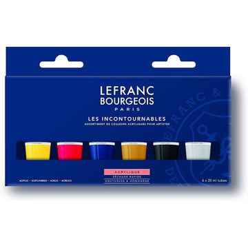 Tinta Acrílica Lefranc & Burgeois Fine - 6 Cores Lefranc & Burgeois