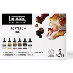 Tinta Acrílica Líquida Liquitex - 6 Cores Metálicas - 30ml