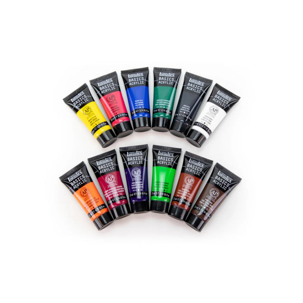 Tinta Acrílica Liquitex Basics - 12 Cores - 22ml Liquitex