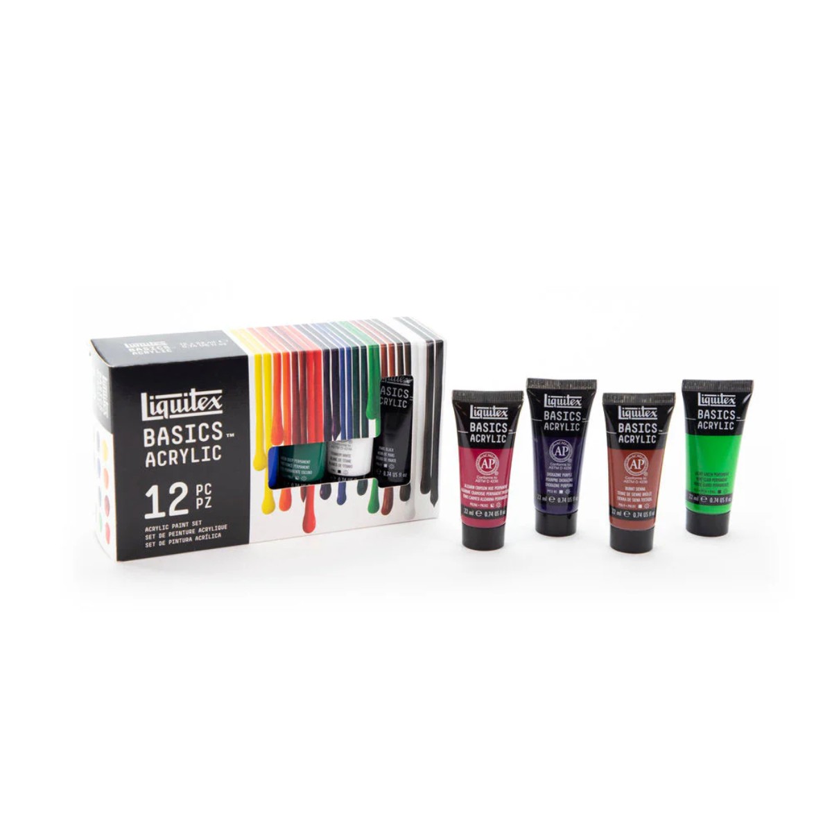 Tinta Acrílica Liquitex Basics - 12 Cores - 22ml Liquitex