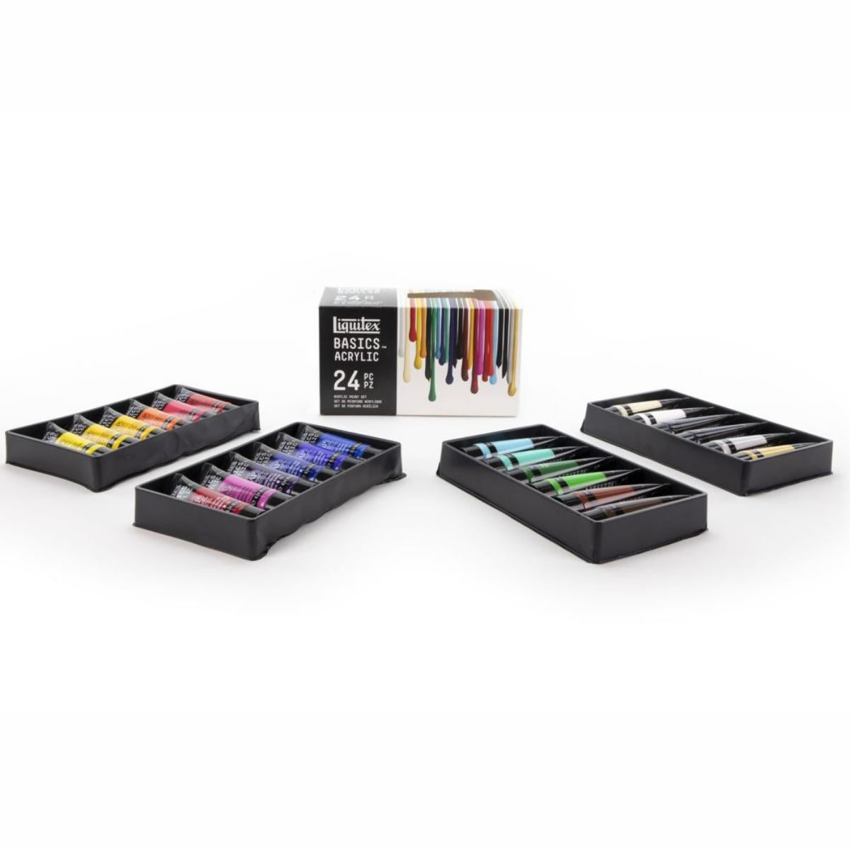Tinta Acrílica Liquitex Basics - Conjunto com 24 Cores - 22ml Liquitex
