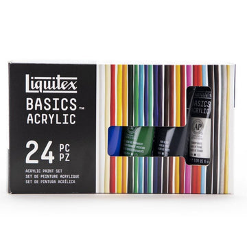 Tinta Acrílica Liquitex Basics - Conjunto com 24 Cores - 22ml Liquitex