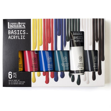 Tinta Acrílica Liquitex Basics Fluorescente - 6 Cores - 118ml Liquitex