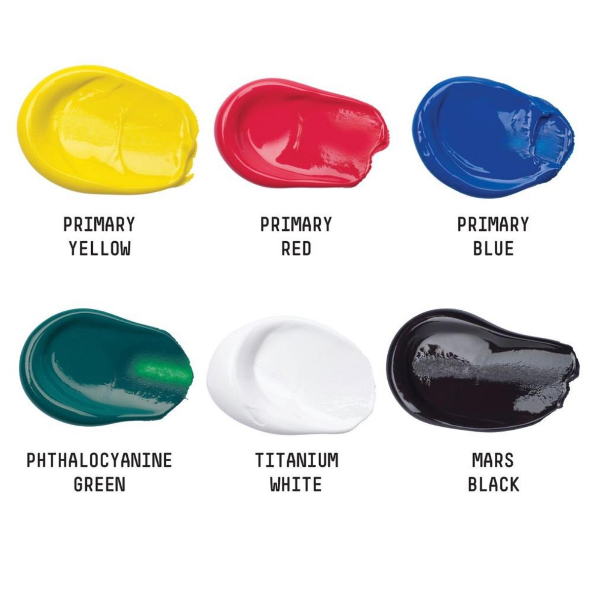 Tinta Acrílica Liquitex Basics Fluorescente - 6 Cores - 118ml Liquitex