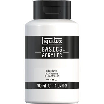 Tinta Acrílica Liquitex Basics - Titanium White - 400ml Livraria Skilo