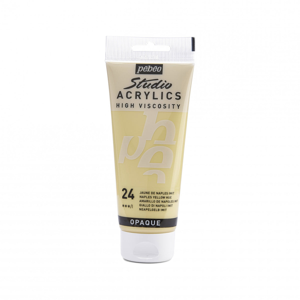 Tinta Acrílica Pebeo Studio Acrylics - 100ml - Cores Naples Yellow Hue Pebeo