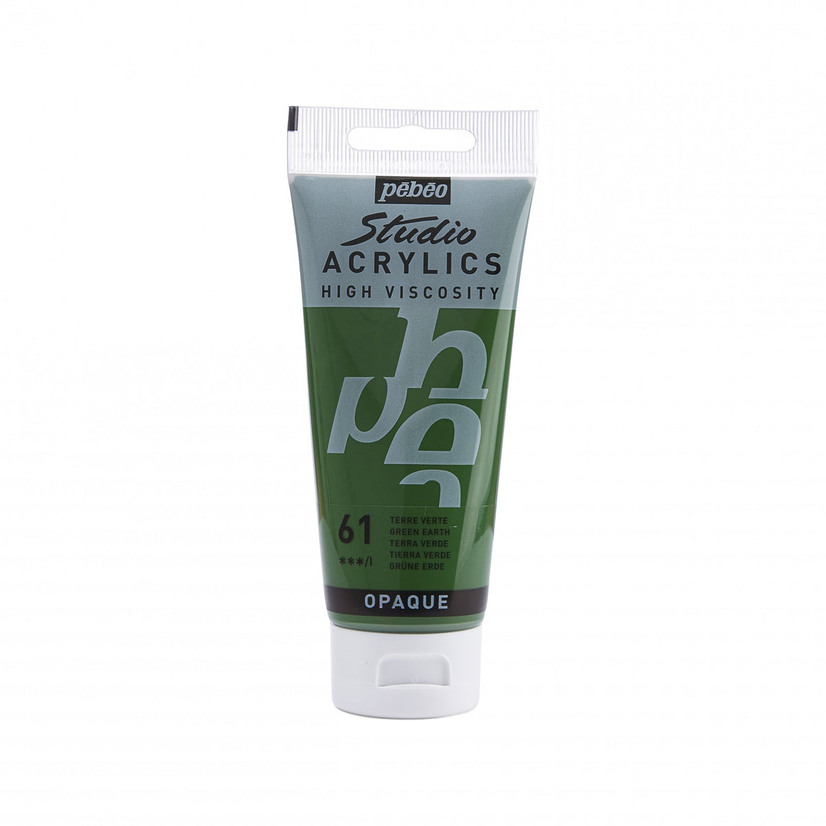 Tinta Acrílica Pebeo Studio Acrylics - 100ml - Cores Green Earth Livraria Skilo