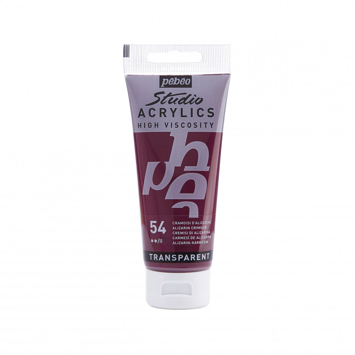 Tinta Acrílica Pebeo Studio Acrylics - 100ml - Cores Alizarin Crimson Livraria Skilo