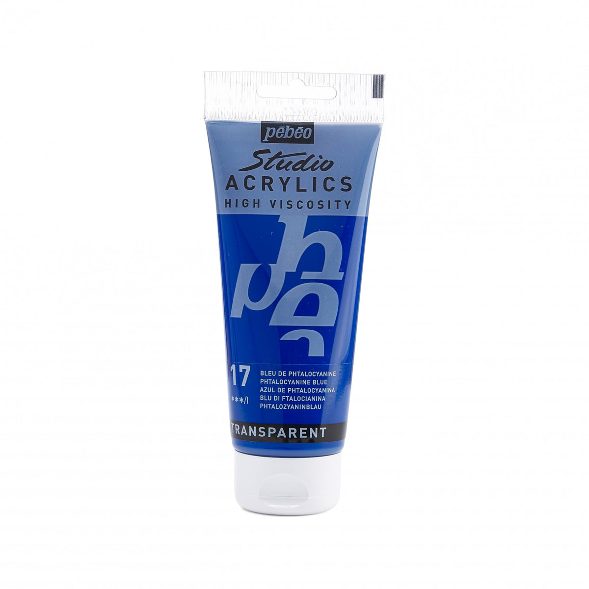 Tinta Acrílica Pebeo Studio Acrylics - 100ml - Cores Phthalocyanine Blue Pebeo