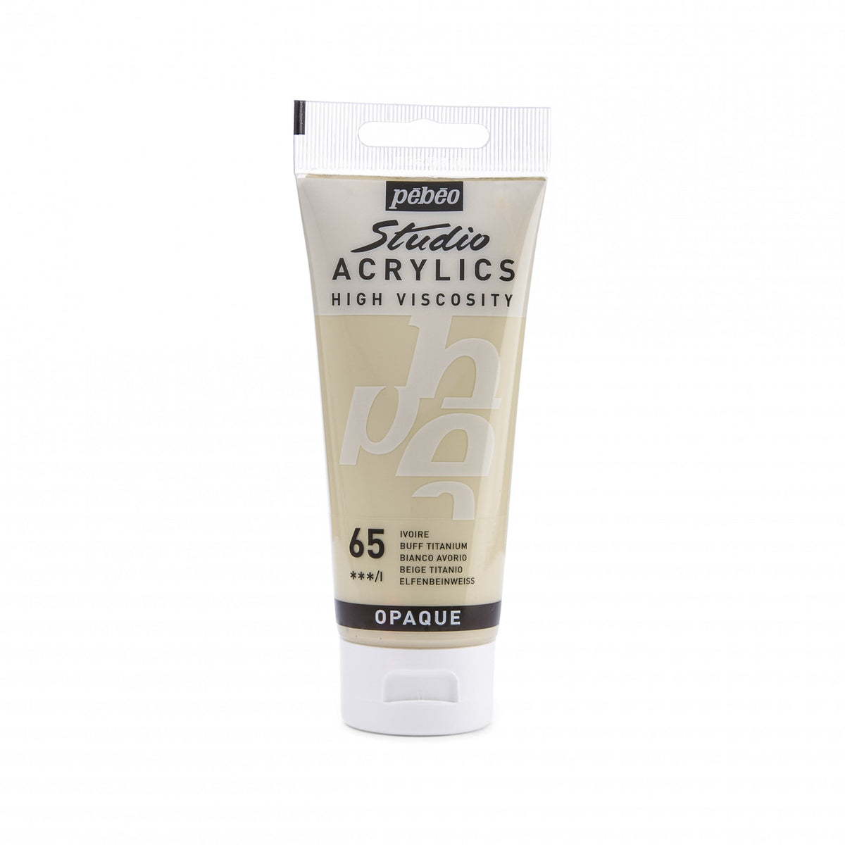Tinta Acrílica Pebeo Studio Acrylics - 100ml - Cores Buff Titanium Livraria Skilo