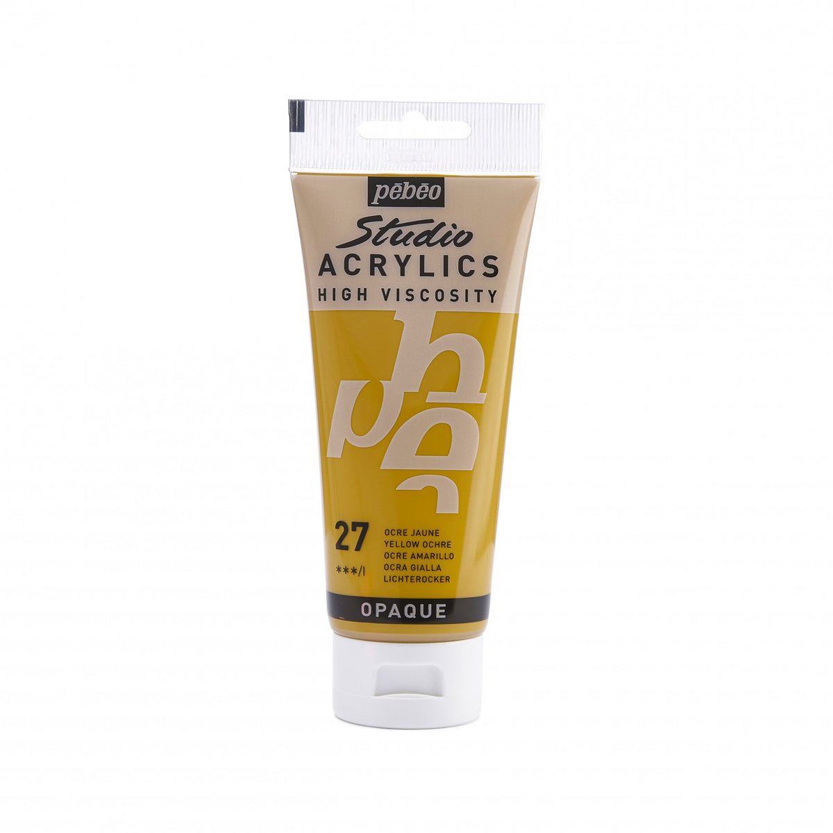 Tinta Acrílica Pebeo Studio Acrylics - 100ml - Cores Yellow Ochre Pebeo